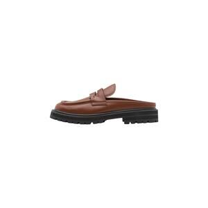 Marni NIB Piercing 2.0 Chunky Sabot Loafers in Cognac Size 40